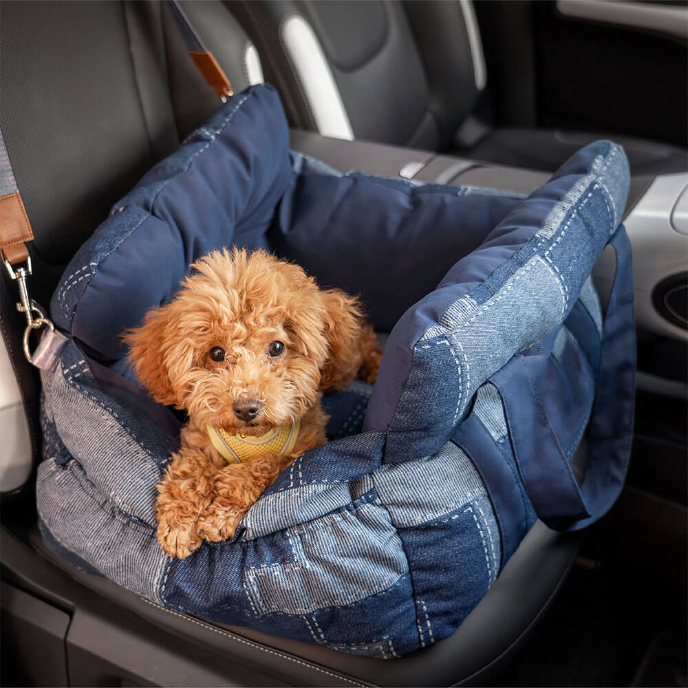 Portable Leisure Outing Pet Bolster Large Dog Car Seat Bed