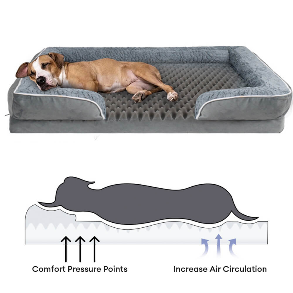 Waterproof Orthopedic Dog Bed with Removable Cover