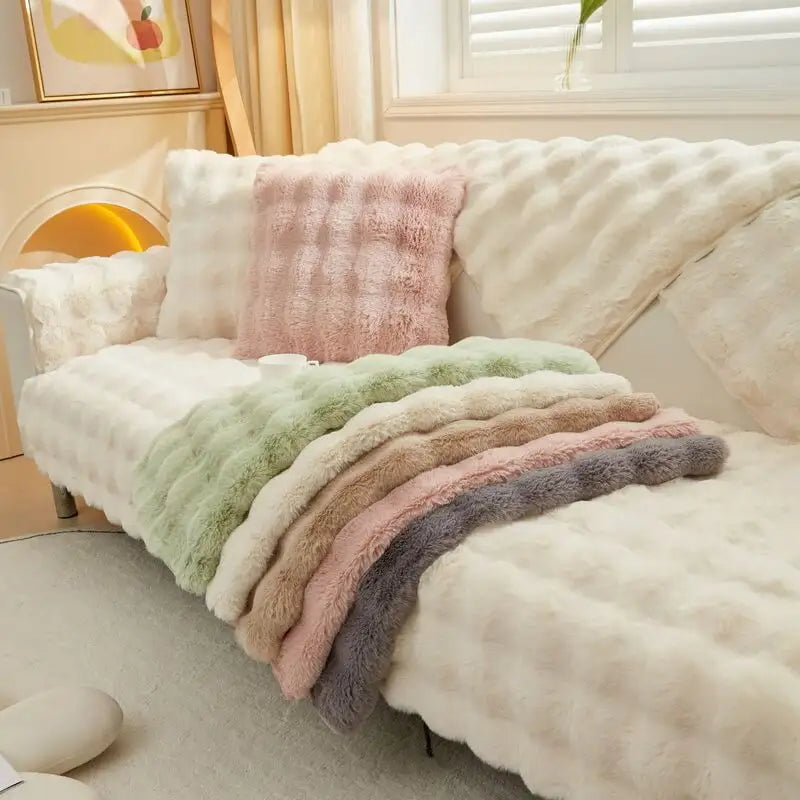 Waterproof Fluffy Soft Furniture Protector Couch Cover-EverDry