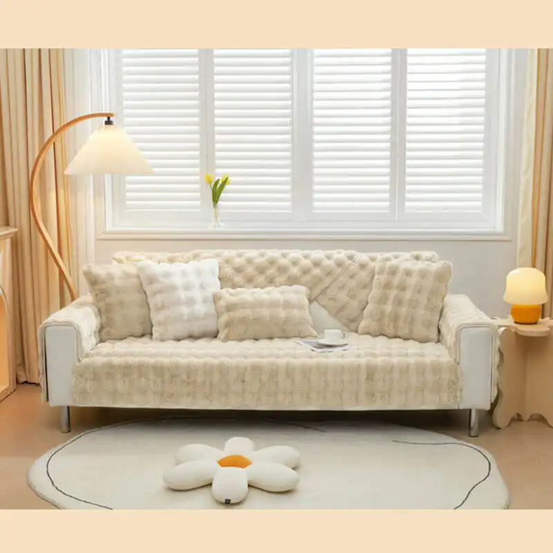 Waterproof Fluffy Soft Furniture Protector Couch Cover-EverDry