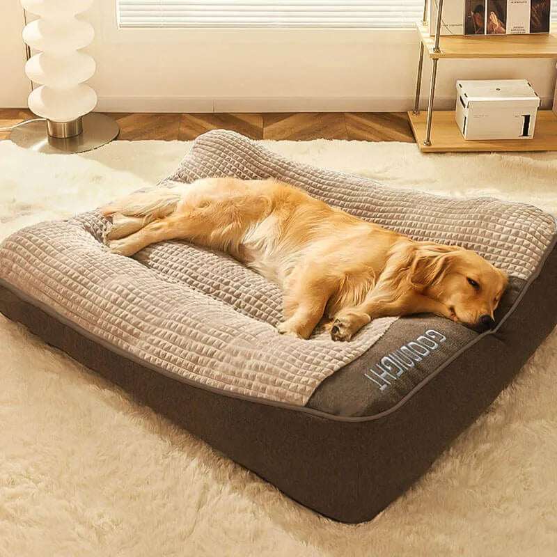 Large Thick Scratch-resistant Spine Protection Dog Cushion Bed
