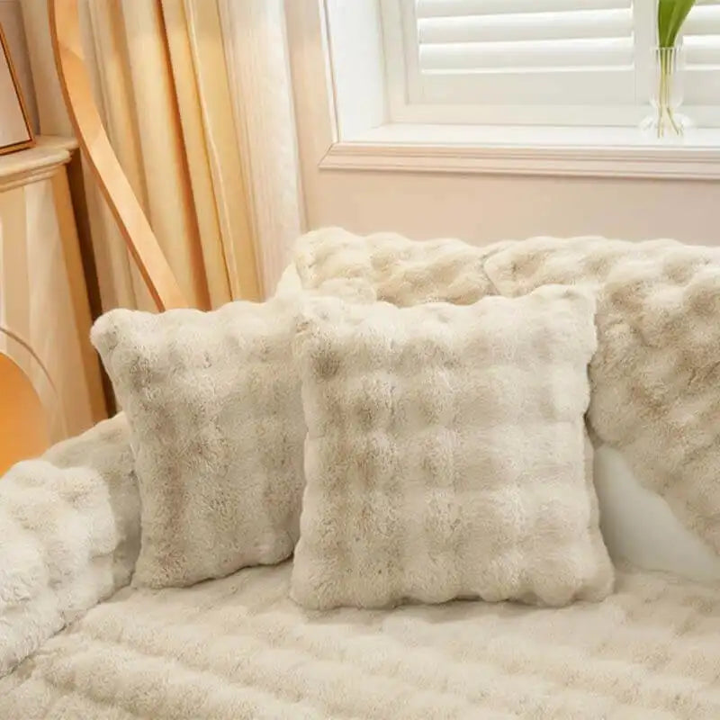 Waterproof Fluffy Soft Furniture Protector Couch Cover-EverDry