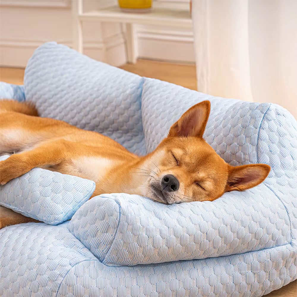Cooling, breathable, and washable Ice Silk Pet Bed for ultimate comfort.