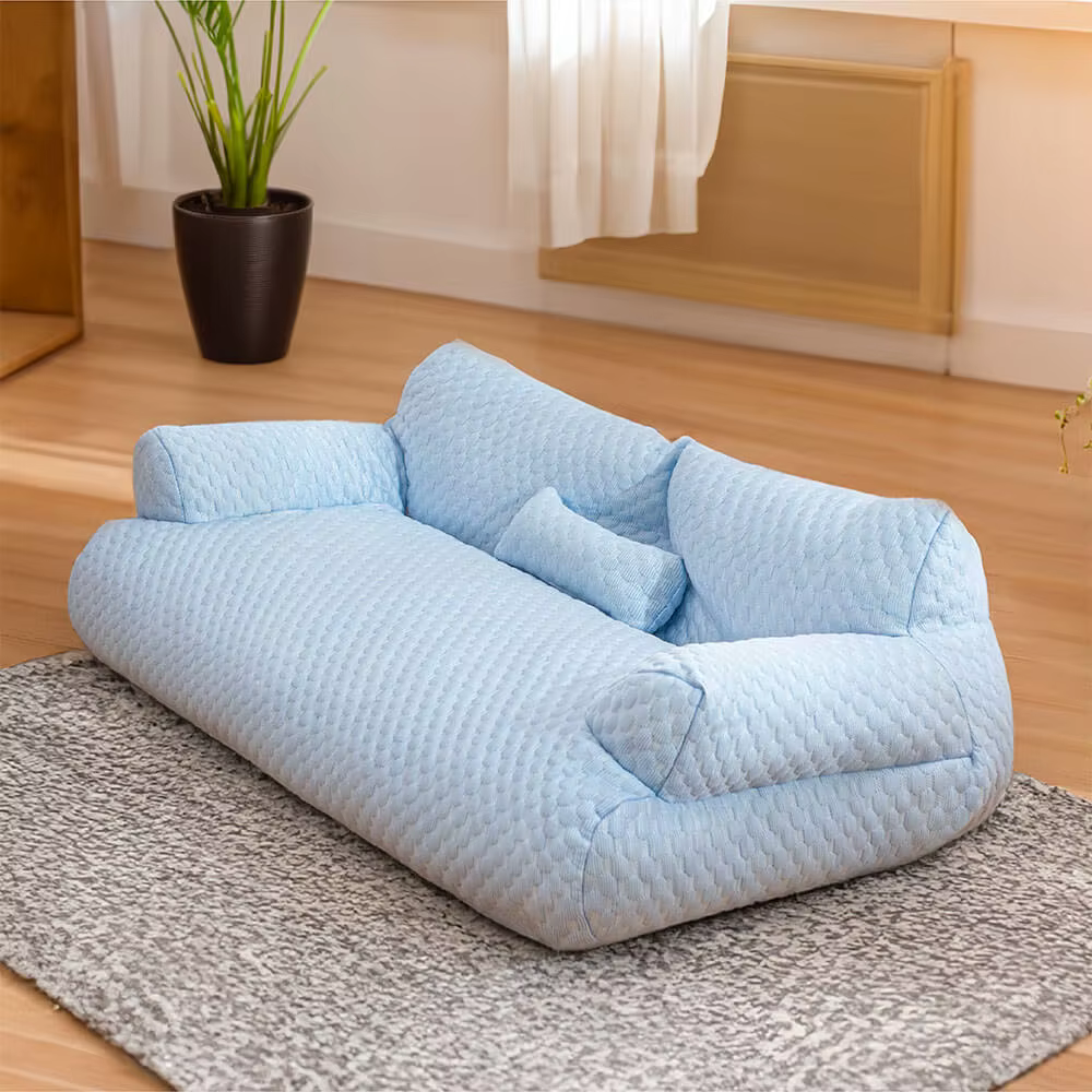 Cooling, breathable, and washable Ice Silk Pet Bed for ultimate comfort.