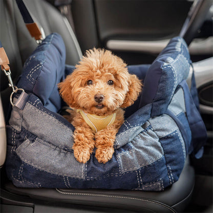 Portable Leisure Outing Pet Bolster Large Dog Car Seat Bed