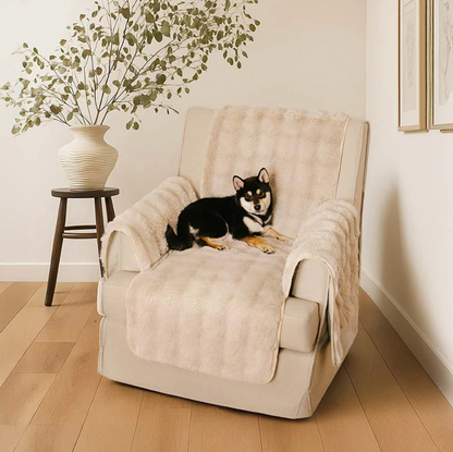 Water-resistant Fluffy Soft Furniture Protector Couch Cover-EverDry