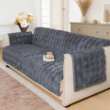 Water-resistant Fluffy Soft Furniture Protector Couch Cover-EverDry