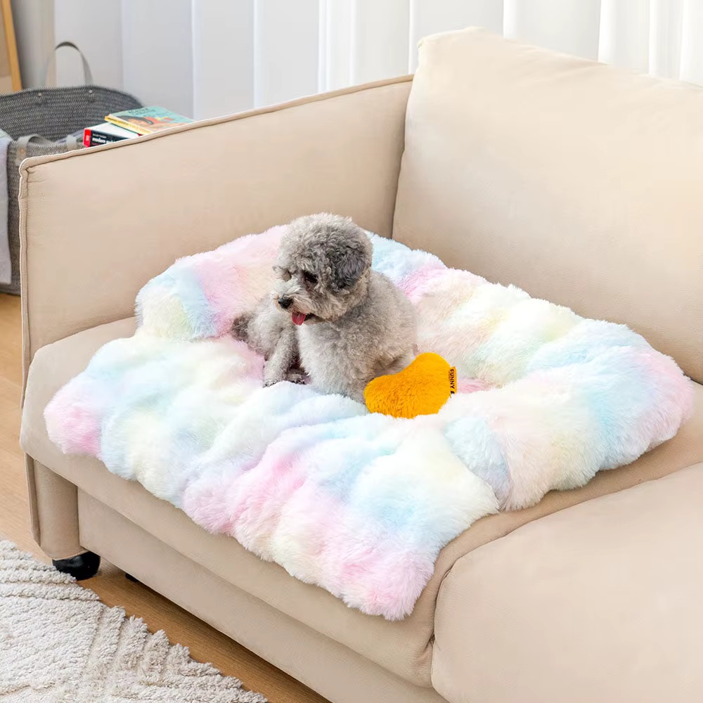 Fluffy Pet Mat – Calm Comfort & Couch Protection in One