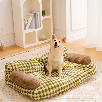 Vintage Leisure Diamond Hunde- und Katzensofabett