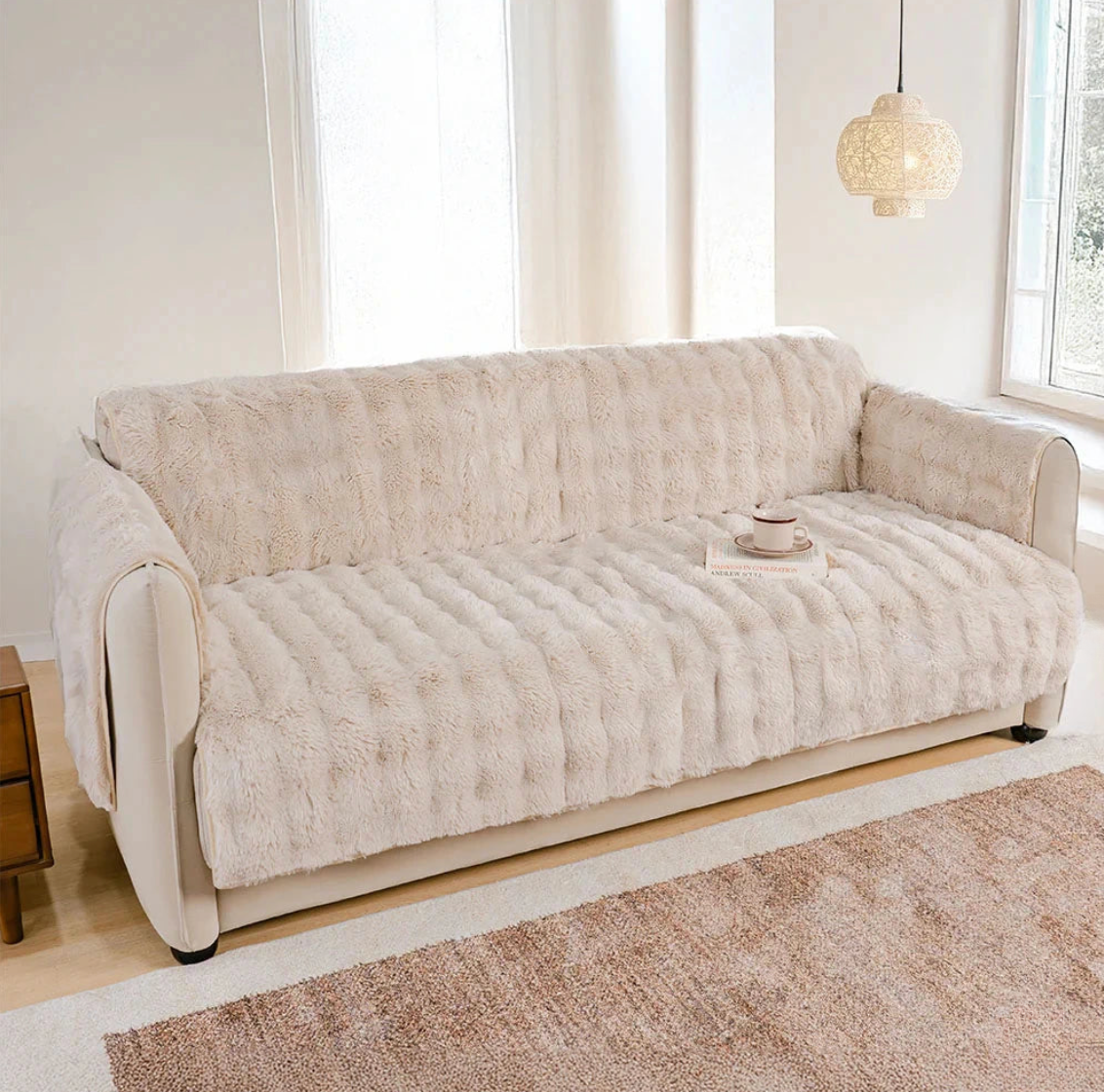 Water-resistant Fluffy Soft Furniture Protector Couch Cover-EverDry