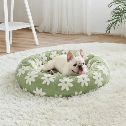 Large Donut Pet Bed - Comfort & Anxiety Relief for Dogs and Cats