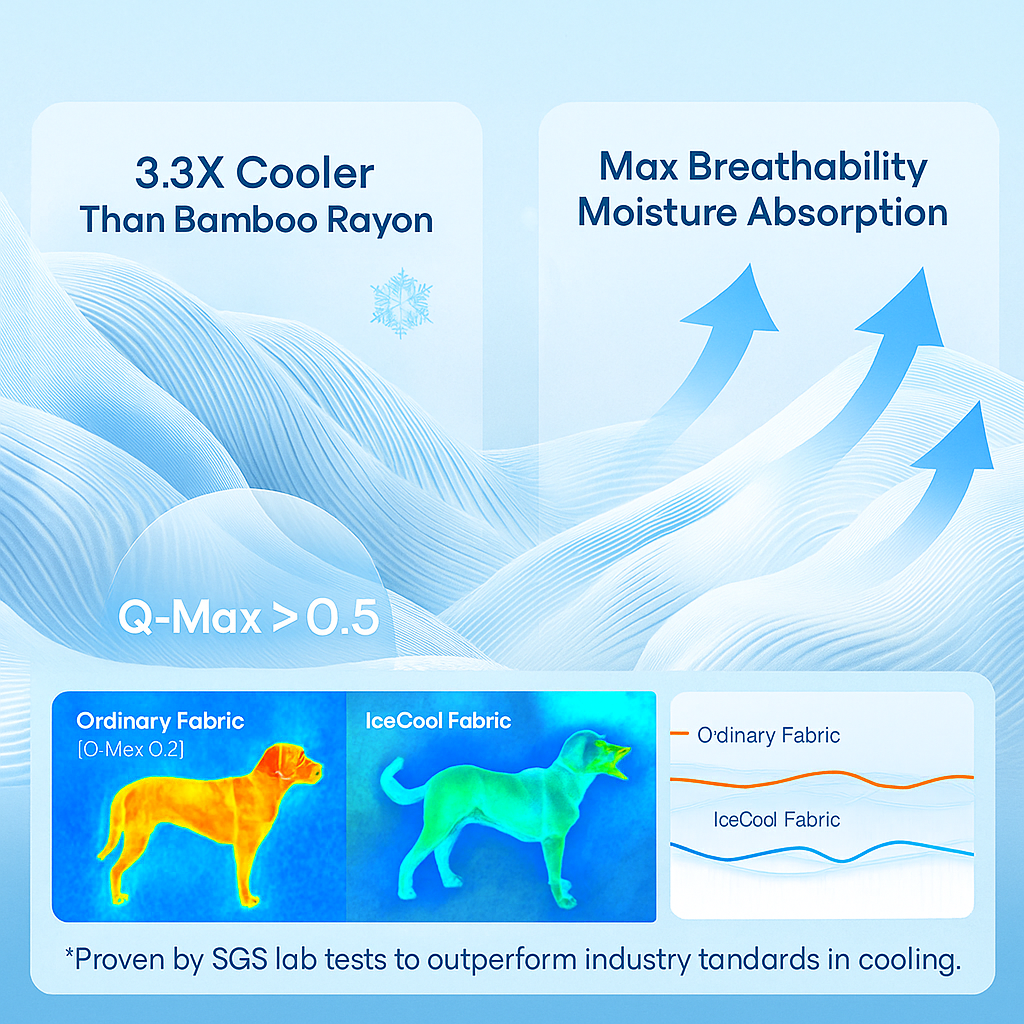 Large Cooling Breathable Non-Slip Orthopedic Dog Bed