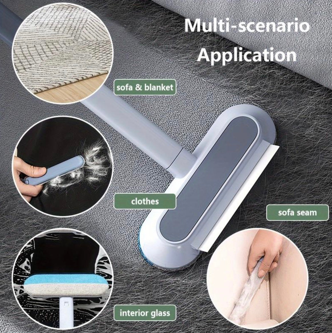 Multi-Functional Pet Hair and Window Cleaner