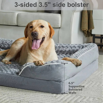 Waterproof Orthopedic Dog Bed with Removable Cover