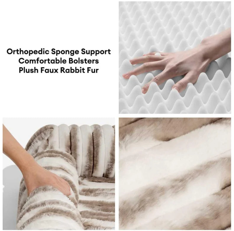 Orthopedic Bolster Bed – Fluffy, Supportive & Irresistibly Cozy