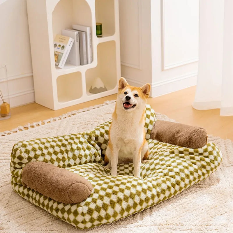 Vintage Leisure Diamond Hunde- und Katzensofabett