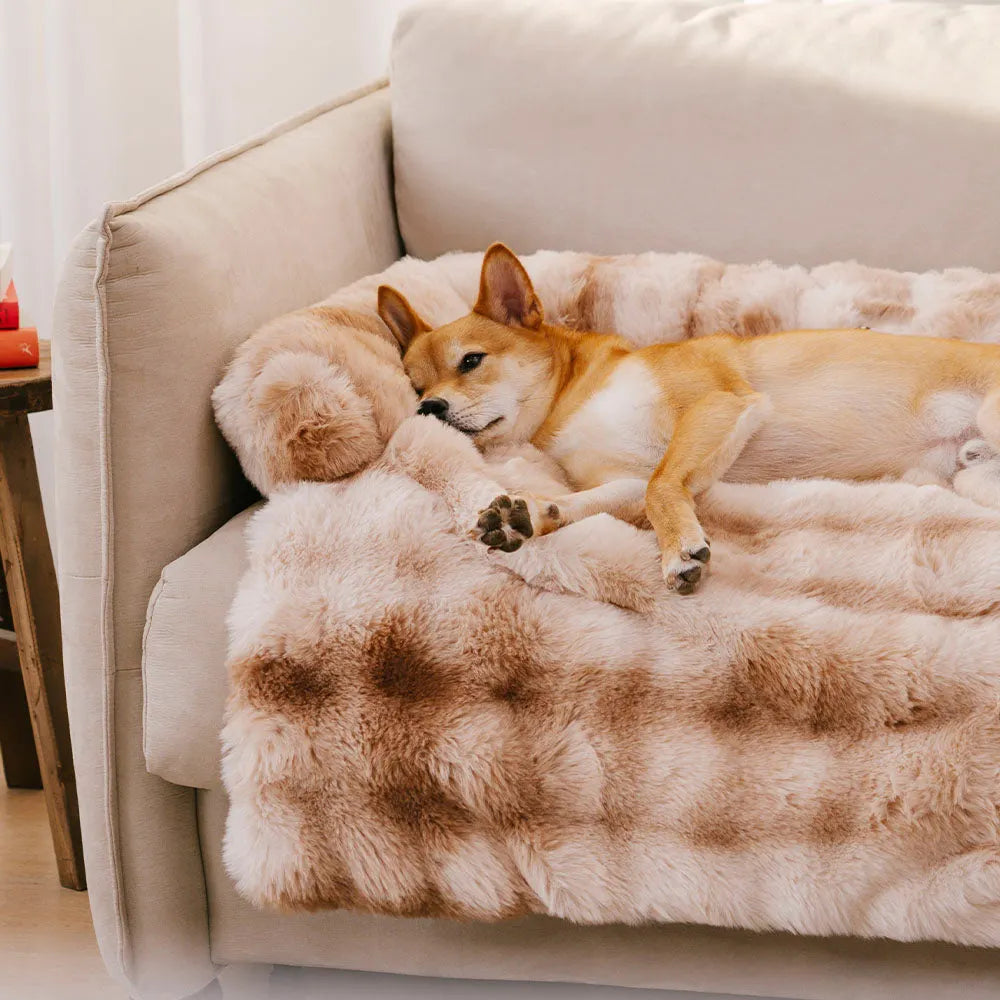 Fluffy Pet Mat – Calm Comfort & Couch Protection in One