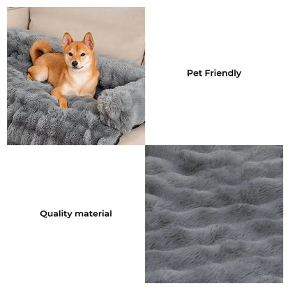 Fluffy Pet Mat – Calm Comfort & Couch Protection in One