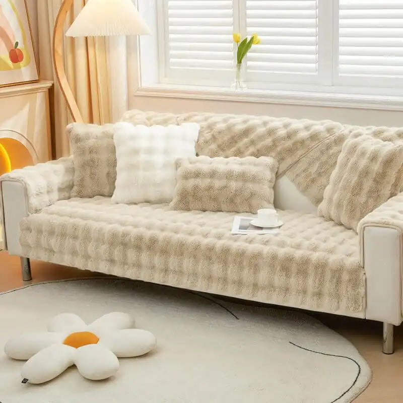 Waterproof Fluffy Soft Furniture Protector Couch Cover-EverDry