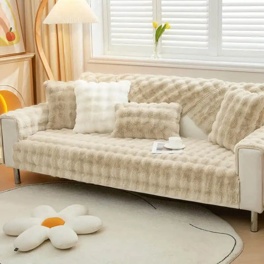 Waterproof Fluffy Soft Furniture Protector Couch Cover-EverDry