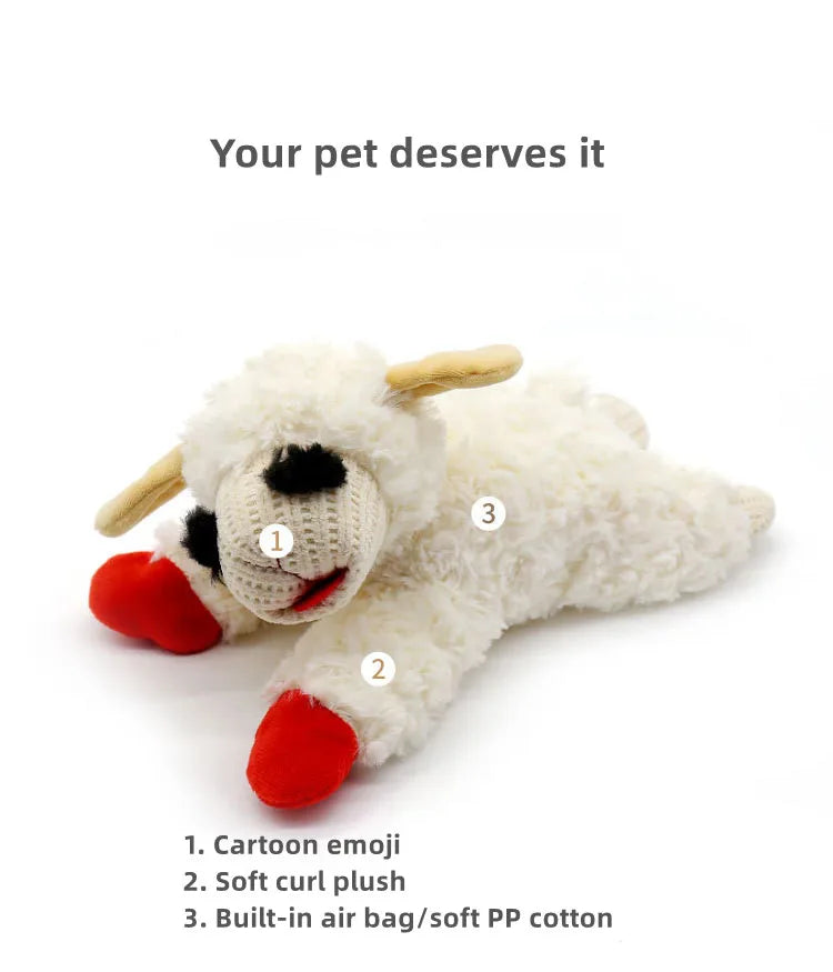 Lamb Chop™ Plush Dog Toy – Your Pup’s Favorite Snuggle & Play Buddy!