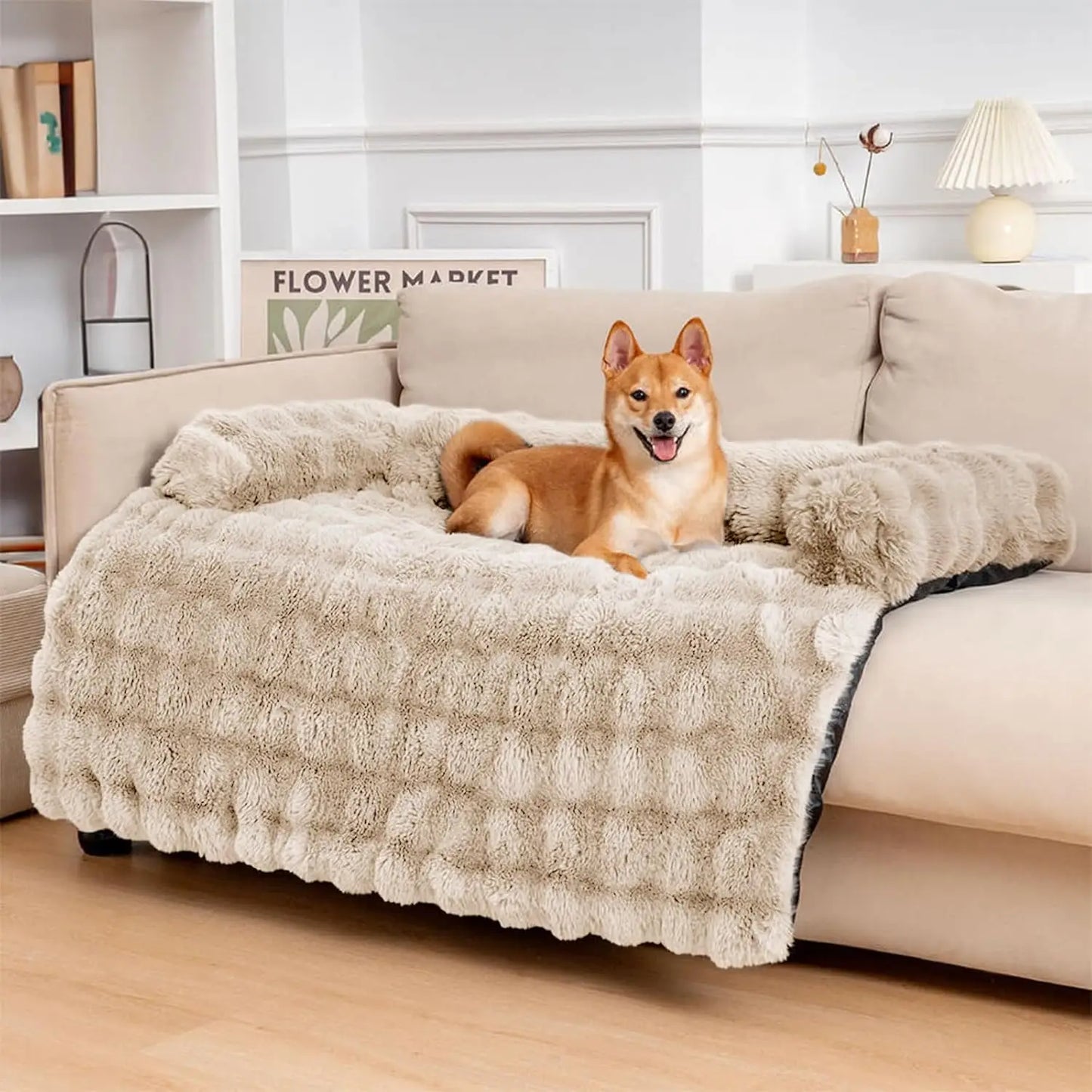 Flauschiges, beruhigendes Hundebett, Sofaschutz, Haustiermatte