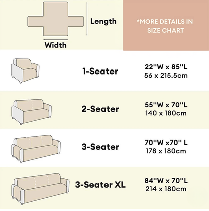 Water-resistant Fluffy Soft Furniture Protector Couch Cover-EverDry