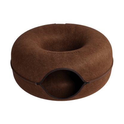 CozyPaws Cat Cave – Dual Bed & Tunnel Hideout for Play and Rest