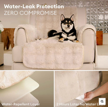Water-resistant Fluffy Soft Furniture Protector Couch Cover-EverDry