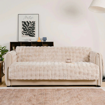 Water-resistant Fluffy Soft Furniture Protector Couch Cover-EverDry