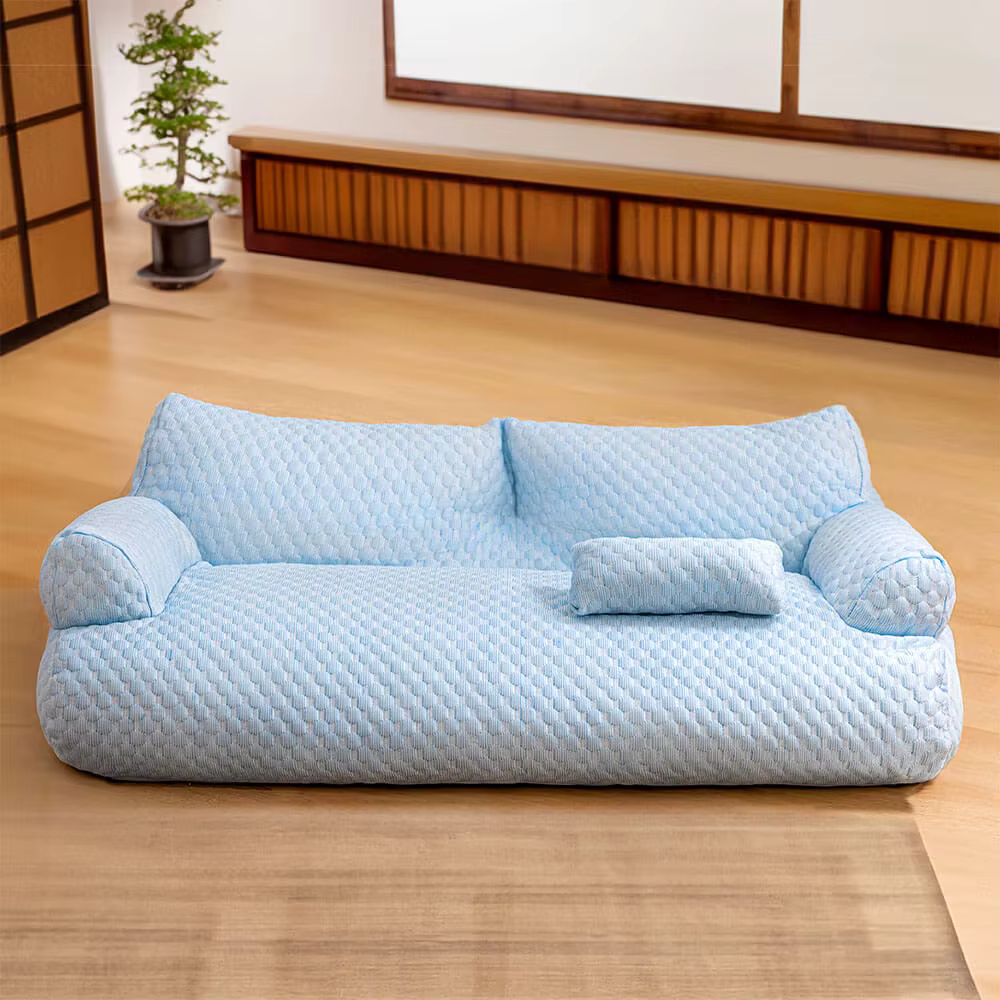 Cooling, breathable, and washable Ice Silk Pet Bed for ultimate comfort.