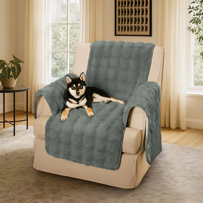 Water-resistant Fluffy Soft Furniture Protector Couch Cover-EverDry