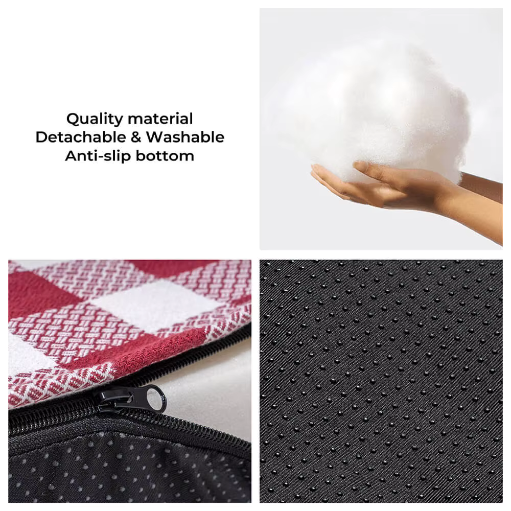 Tartan Calming Dog Bed – Cozy, Anti-Anxiety Comfort for Peaceful Sleep